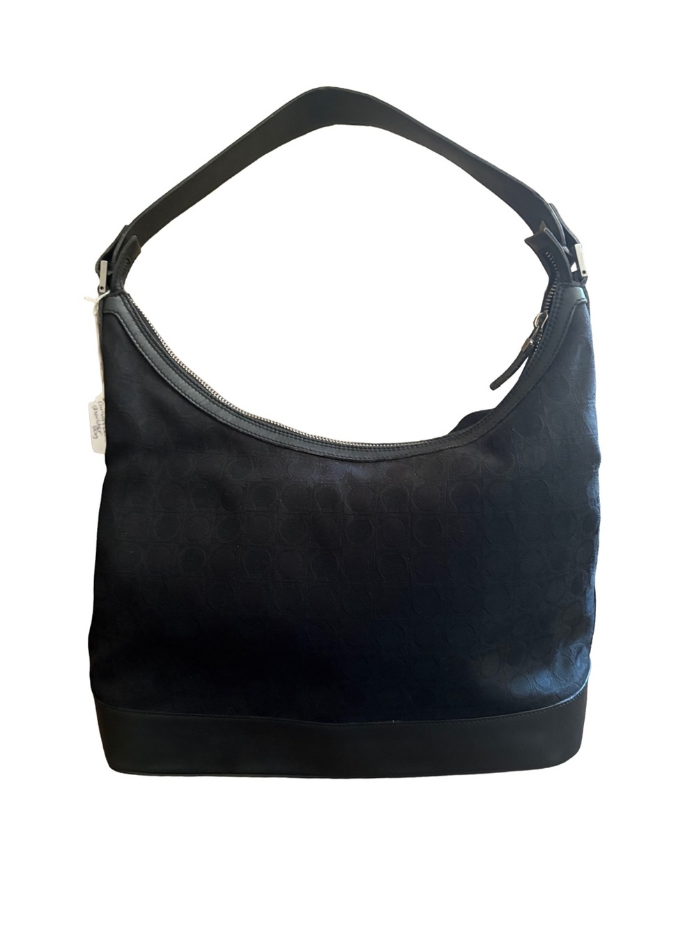 Salvatore Ferragamo Black Shoulder Hobo Bag